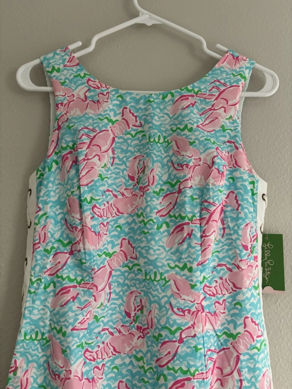 NWT Lilly Pulitzer Lobster Print Shift Dress - Picture 4 of 11